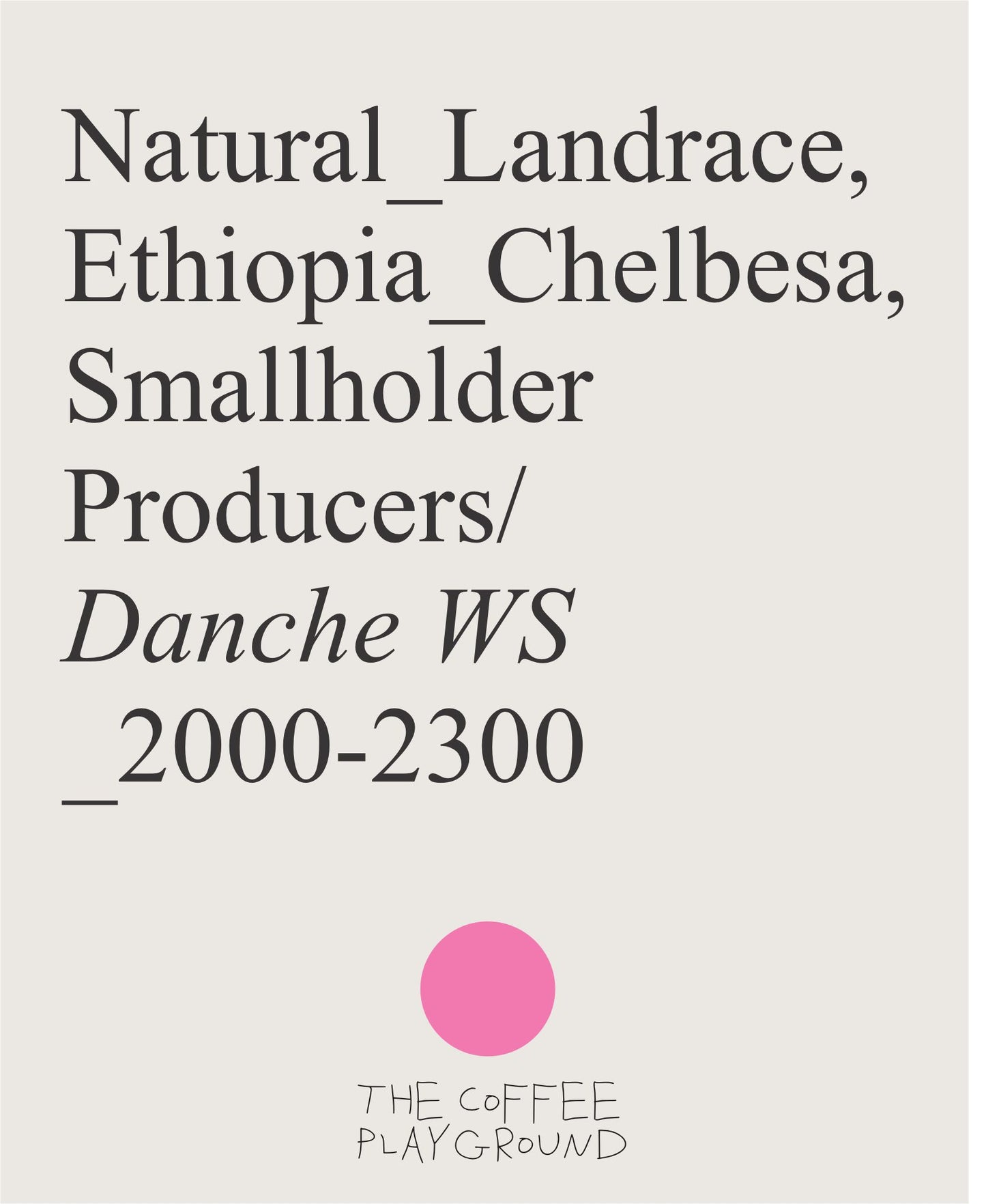 (BESTSELLER) Danche, Landrace, Natural, ETHIOPIA