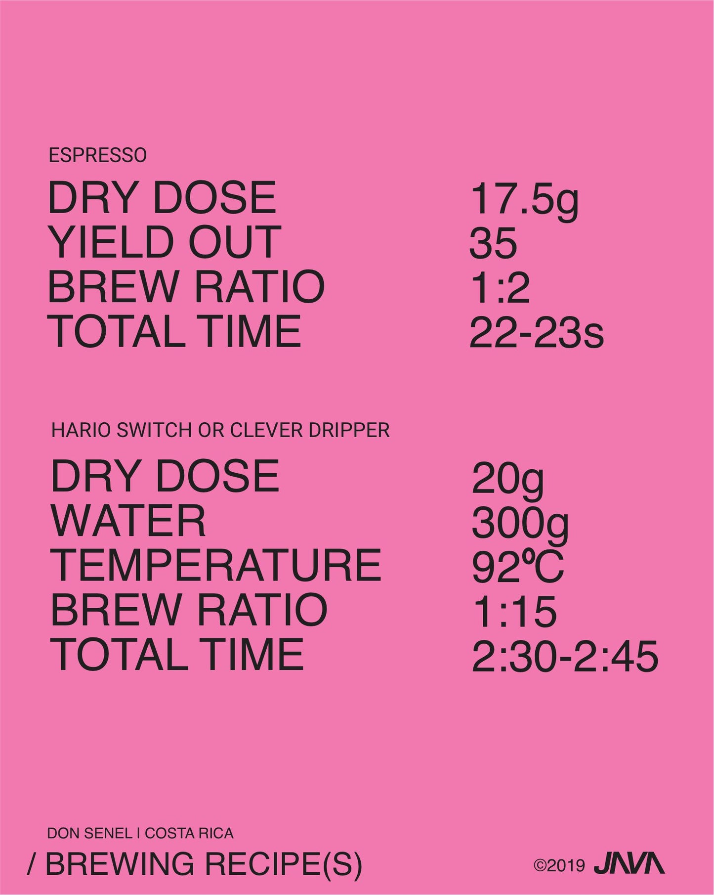 (NEW) Don Senel, T5296, Natural , COSTA RICA