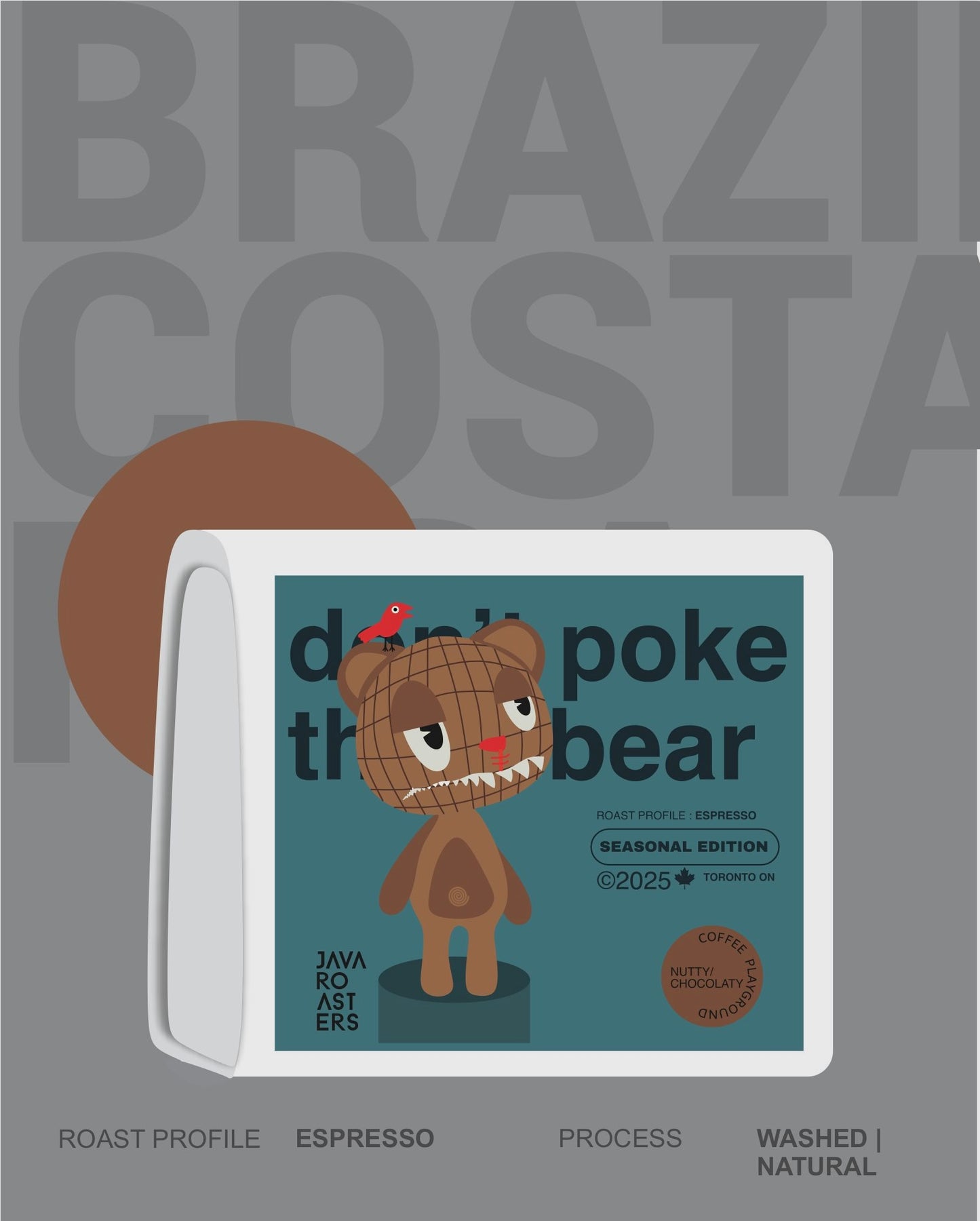 DON'T POKE THE BEAR (MEDIUM-DARK ESPRESSO)
