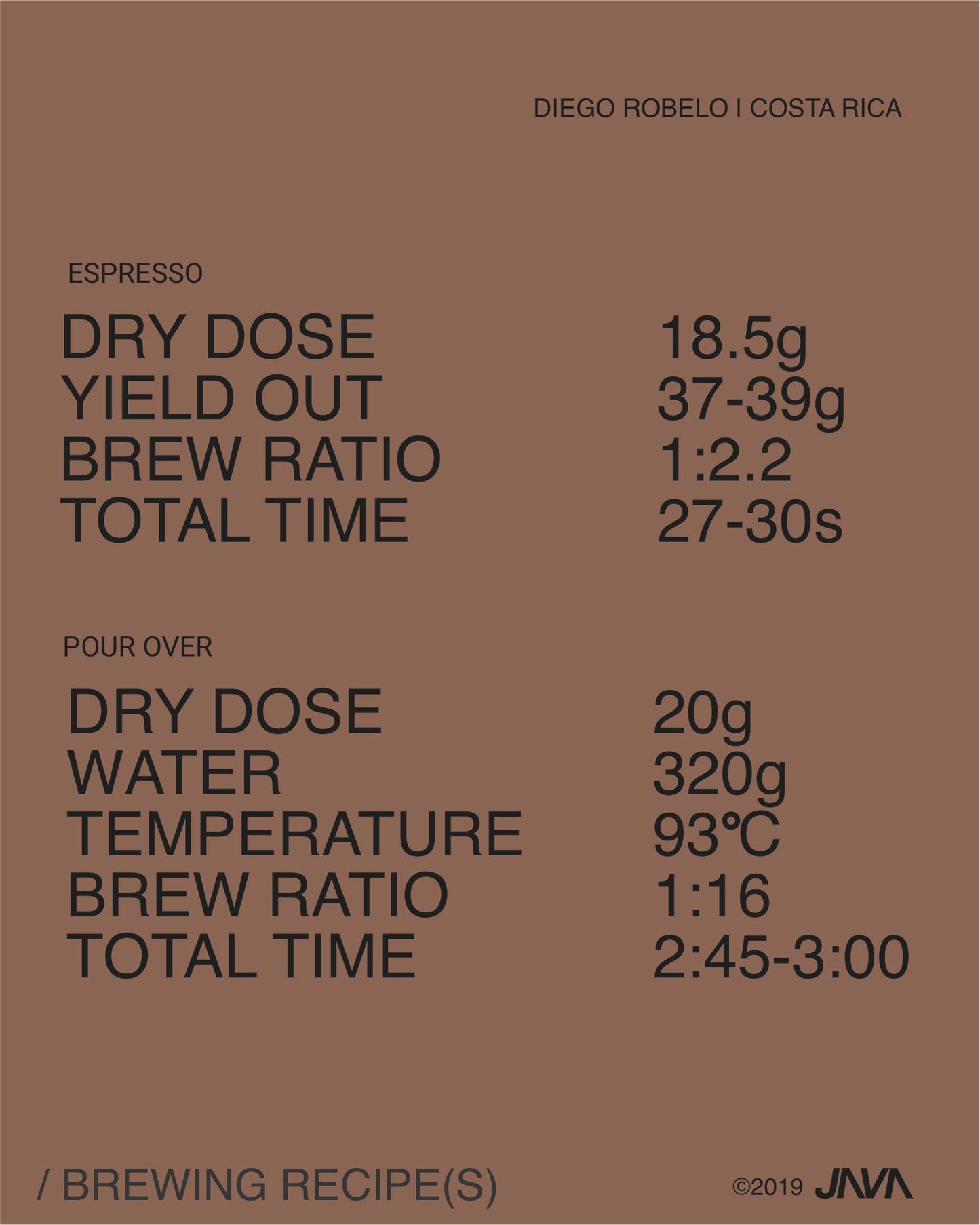 (NEW) Diego Robelo, Centroamericano, Washed COSTA RICA