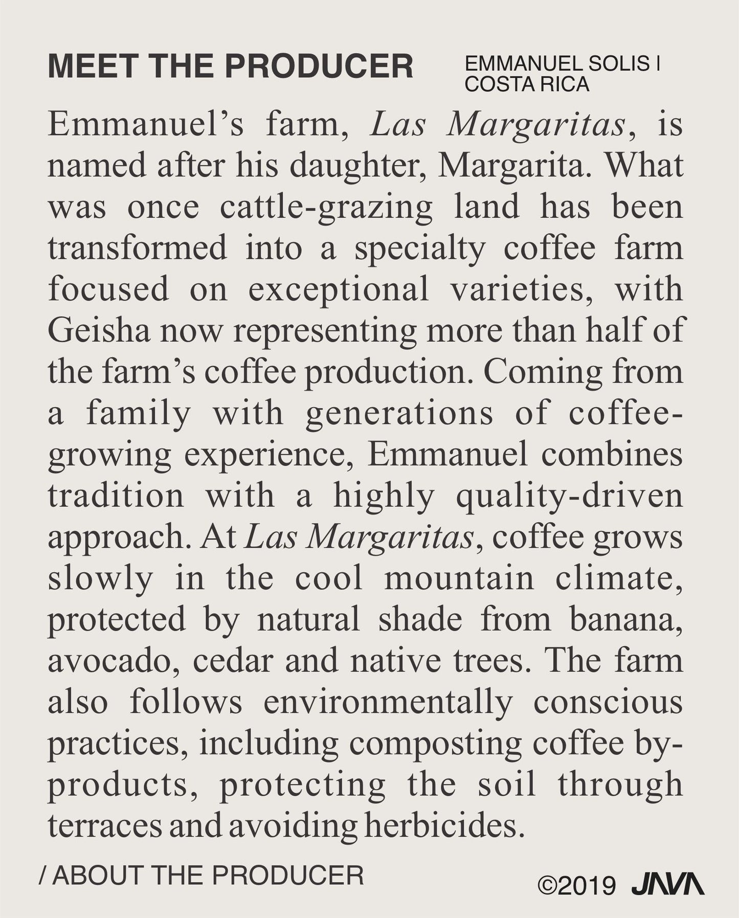(NEW) Emmanuel Solis, GEISHA, Natural, COSTA RICA